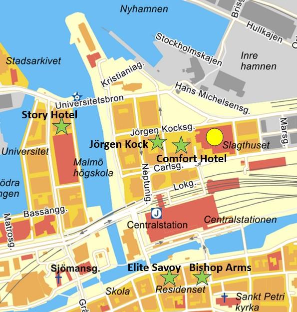 Karta hotell nära Slagthuset